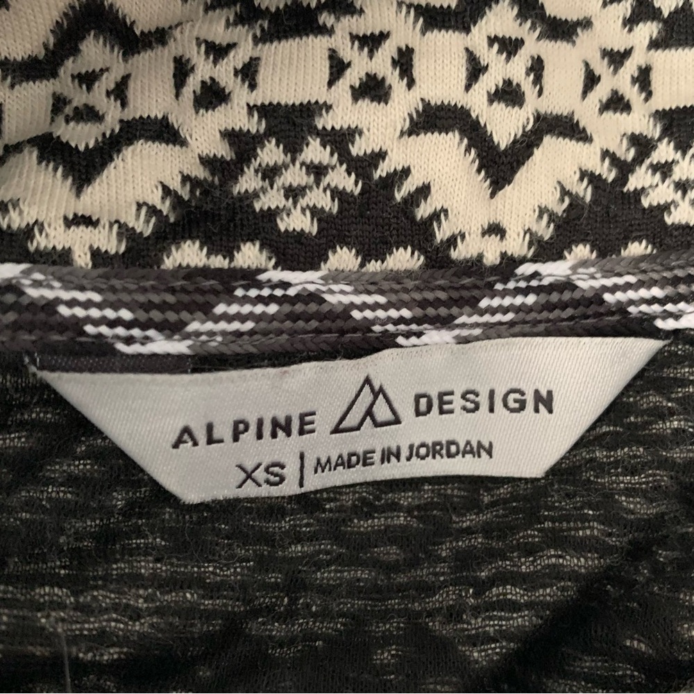Alpine Design Aztec Pattern Cowl Neck Sweatshirt - Picture 3 of 4